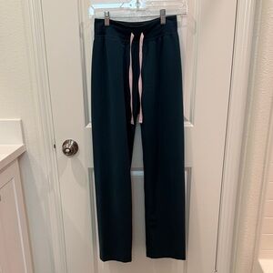 Figs Livingston High Waisted Pants-Caribbean Blue